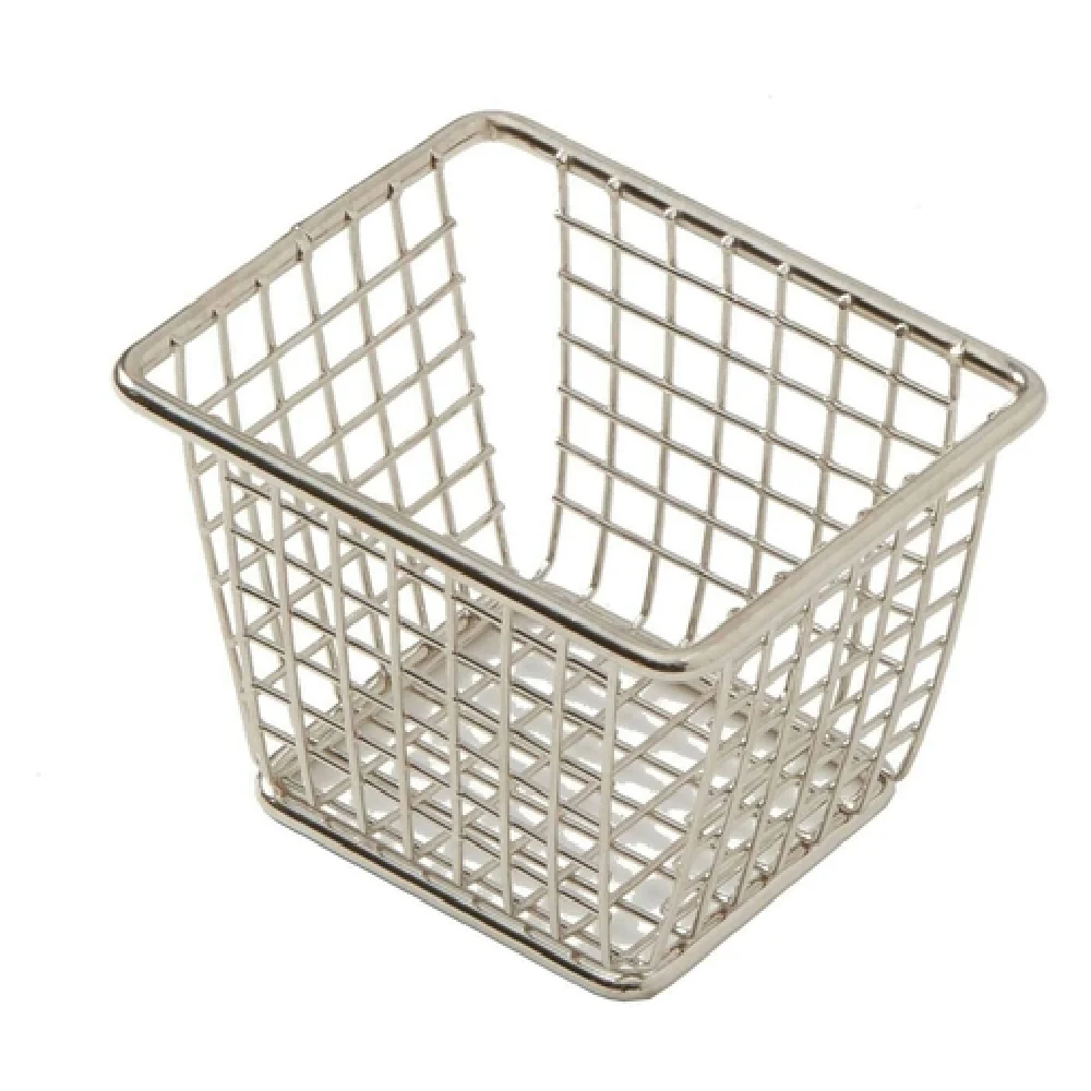 American Metalcraft FBSR43 4-1/8 Inch Rectangular Snack Fry Basket with Stainless Steel