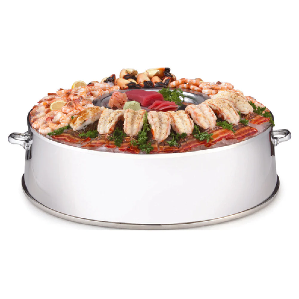 Steelite DW728R24NSS 30.0 Inch Seafood Tray with 18/10 Stainless Steel Steelite DW728R24NSS 30.0 Inch Seafood Tray with 18/10 Stainless Steel