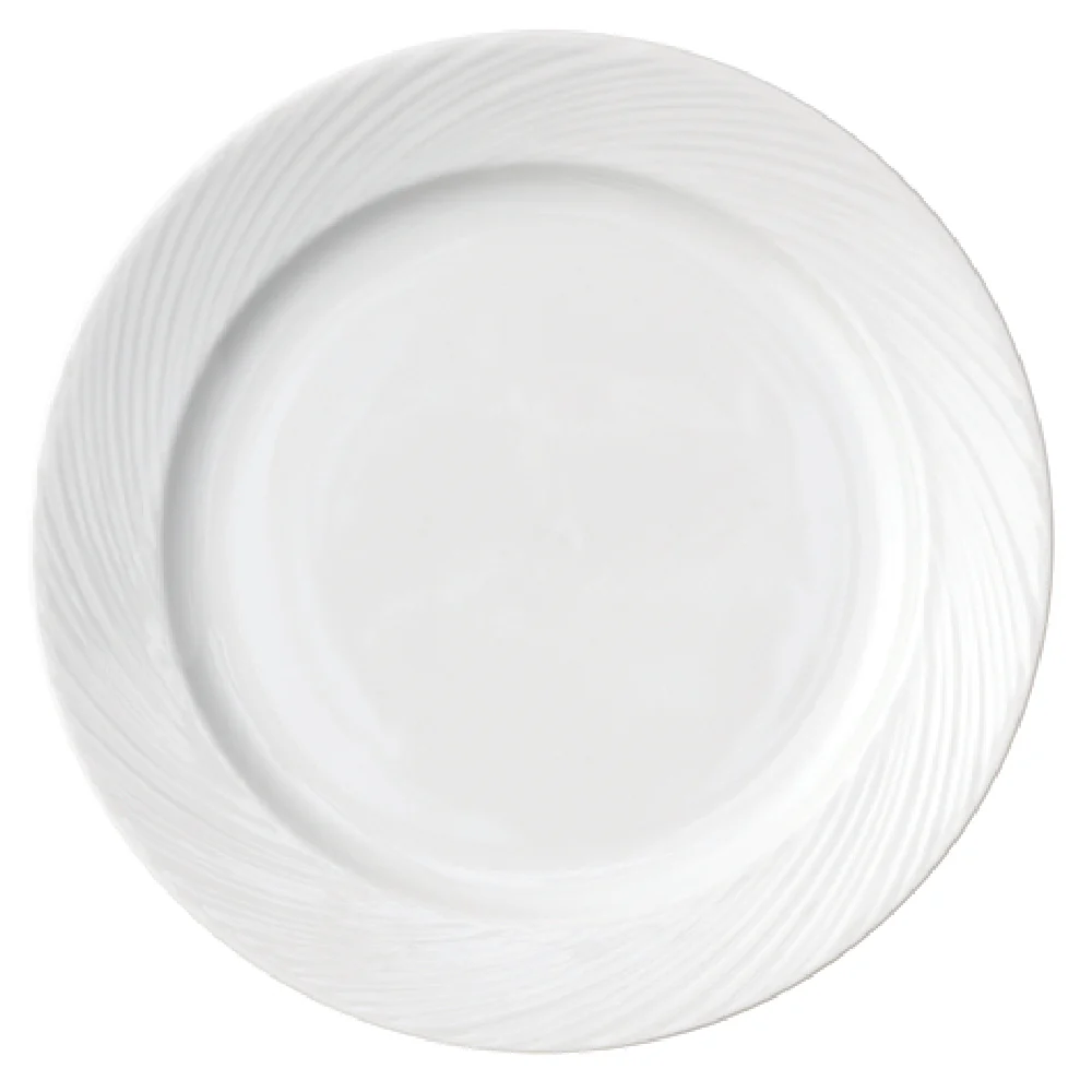 Arc Cardinal FK769 6.25 Inch Rim Plate with Embossed Rim High Alumina Porcelain