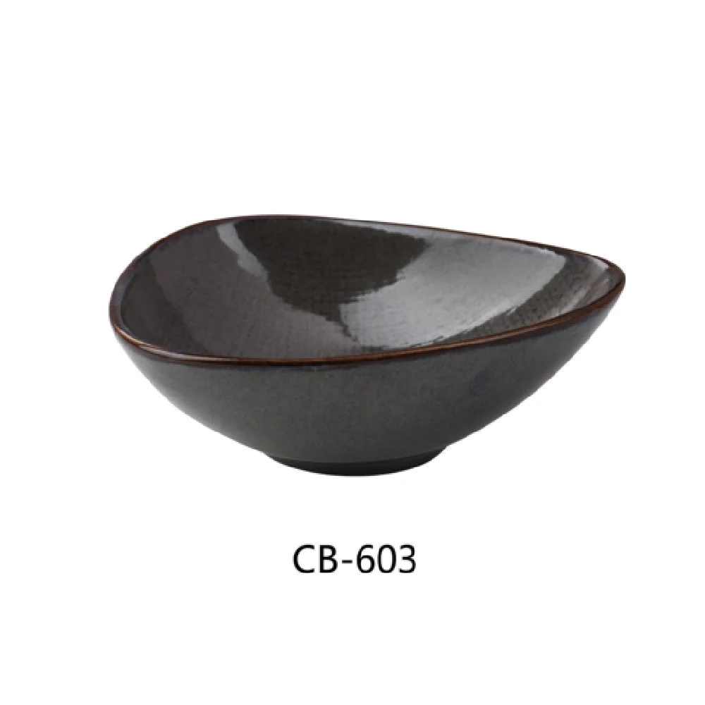 Yanco CB-603 4-3/4 Inch China Cowboy Sauce Bowl 5 Oz Basket Weave Design