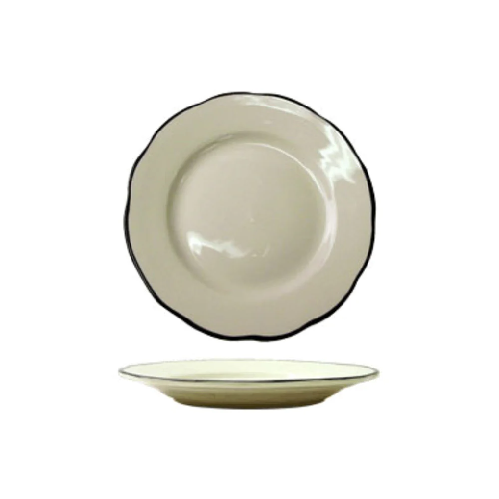 International Tableware SY-6 6-3/8 Inch Diameter Round Plate Ceramic Lead Free
