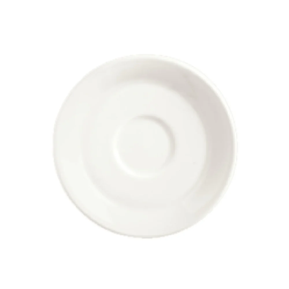 Libbey 950002589 6-1/4 Inch Diameter Porcelain Saucer White Royal Rideau
