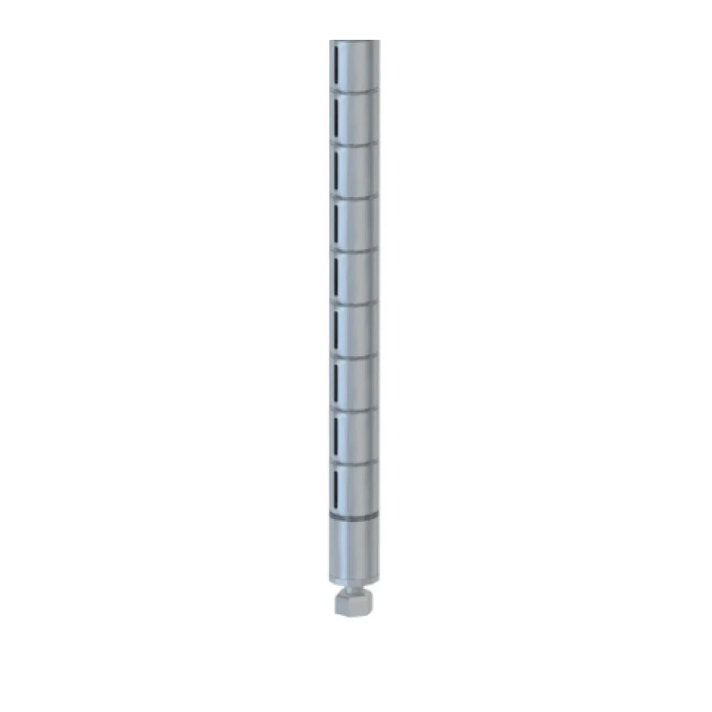 Metro 54PQ QwikSLOT Post 54-9/16 Inch with Slots at 1 Inch Intervals Zinc Metro 54PQ QwikSLOT Post 54-9/16 Inch with Slots at 1 Inch Intervals Zinc
