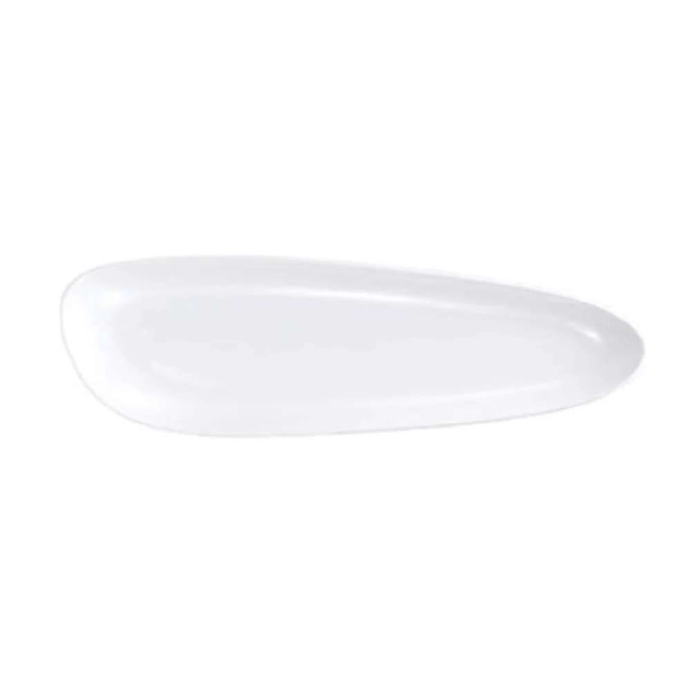1880 Hospitality R4700000440 16-1/4 Inch Freeform Tray Porcelain Bright White 1880 Hospitality R4700000440 16-1/4 Inch Freeform Tray Porcelain Bright White