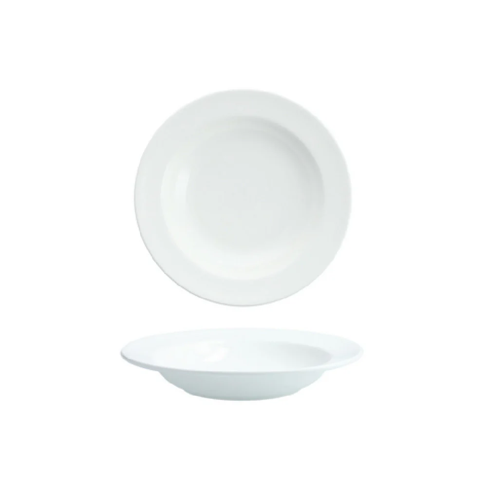 Fortessa HBW-ACQUA-595 9 Inch Soup Bowl Bone China White Durable with Dishwasher and Microwave Safe Fortessa HBW-ACQUA-595 9 Inch Soup Bowl Bone China White Durable with Dishwasher and Microwave Safe