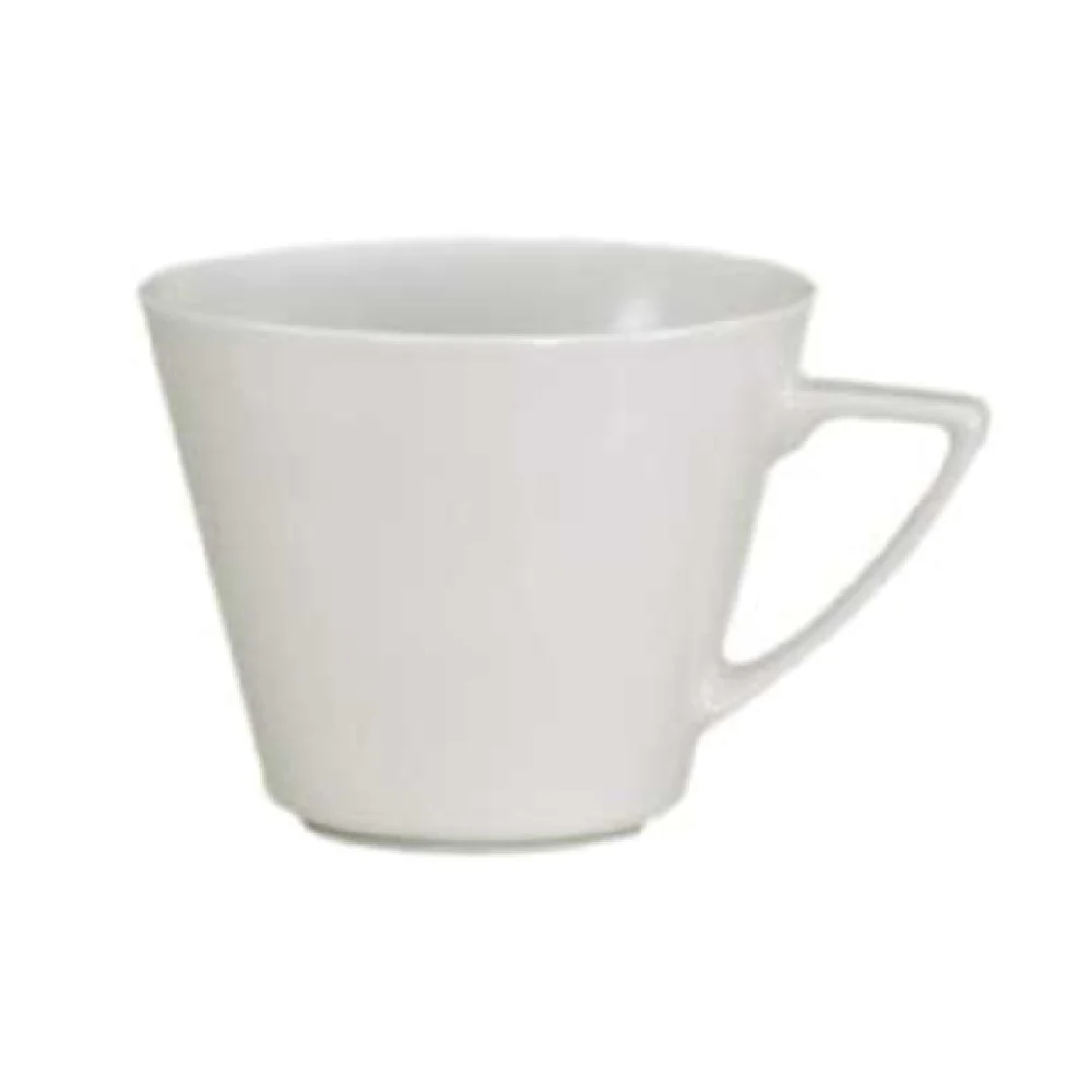 Crestware EL15 7-1/2 Oz Cup Chip Resistant Glazed Porcelain White