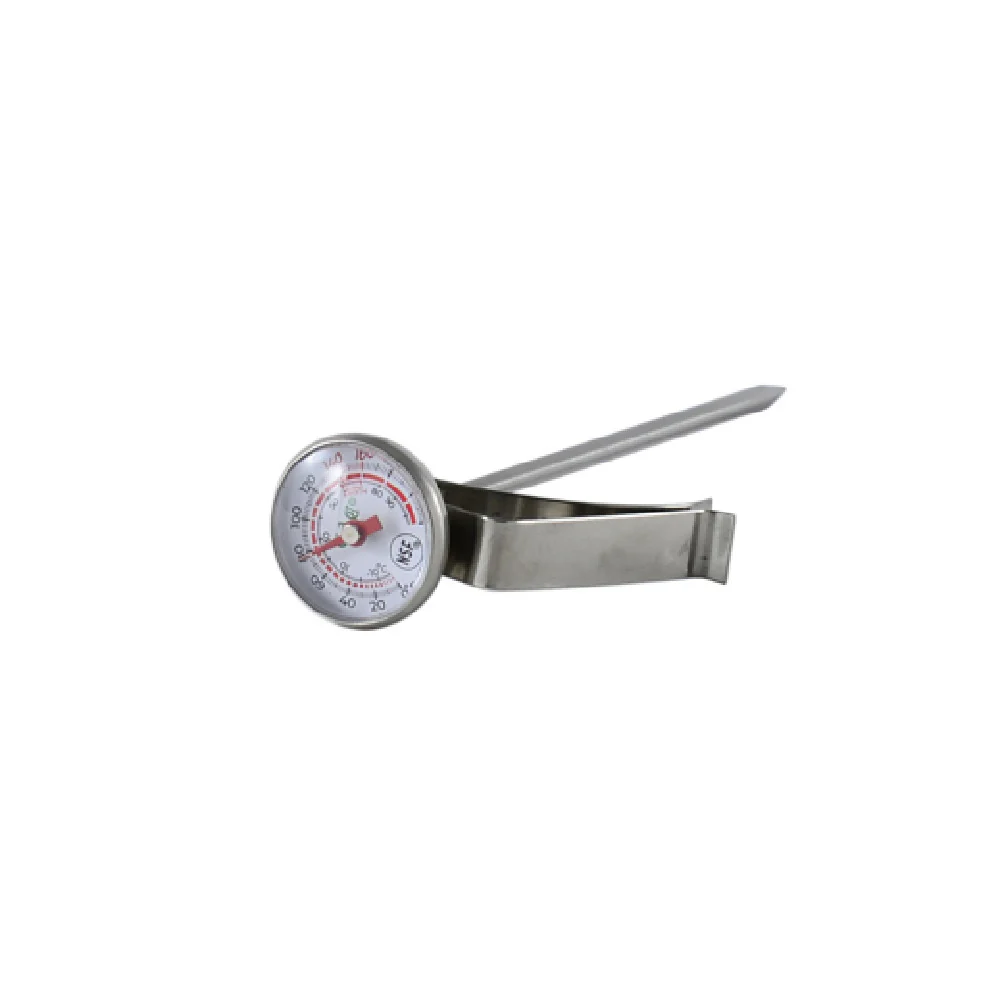 CAC China FPMT-F8 1 Inch Dial Frothing Thermometer 5 Inch Probe Length