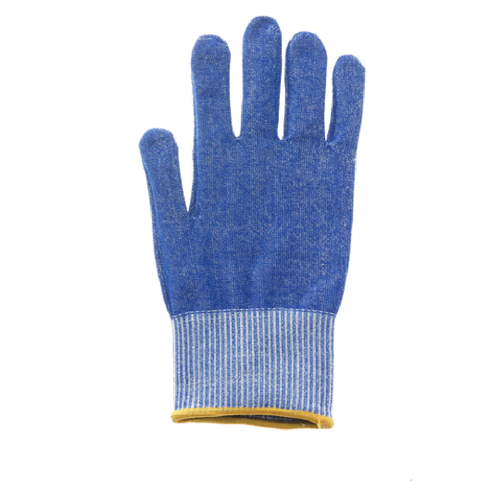 Mercer Culinary M33416BLS Size S 18 Gauge Cut Resistant Glove Blue Red Cuff Mercer Culinary M33416BLS Size S 18 Gauge Cut Resistant Glove Blue Red Cuff