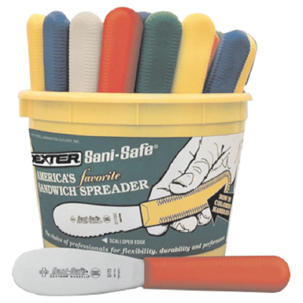 Dexter Russell S173-48B 3-1/2 Inch Sandwich Spreader Stainless Steel Assorted Colors