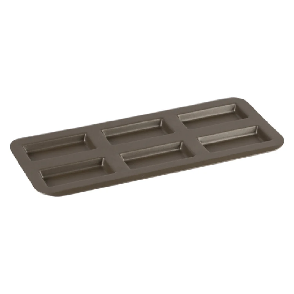 Louis Tellier 220710 15 Inch Baking Sheet Non-stick Coated for 6 Financiers Louis Tellier 220710 15 Inch Baking Sheet Non-stick Coated for 6 Financiers