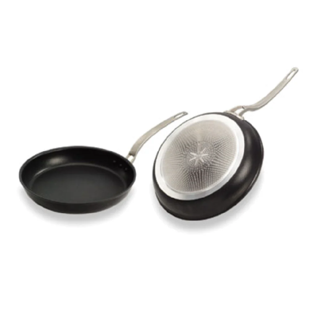 Matfer 668524 9-1/2 Inch Fry Pan with Stainless Steel and Aluminum Body