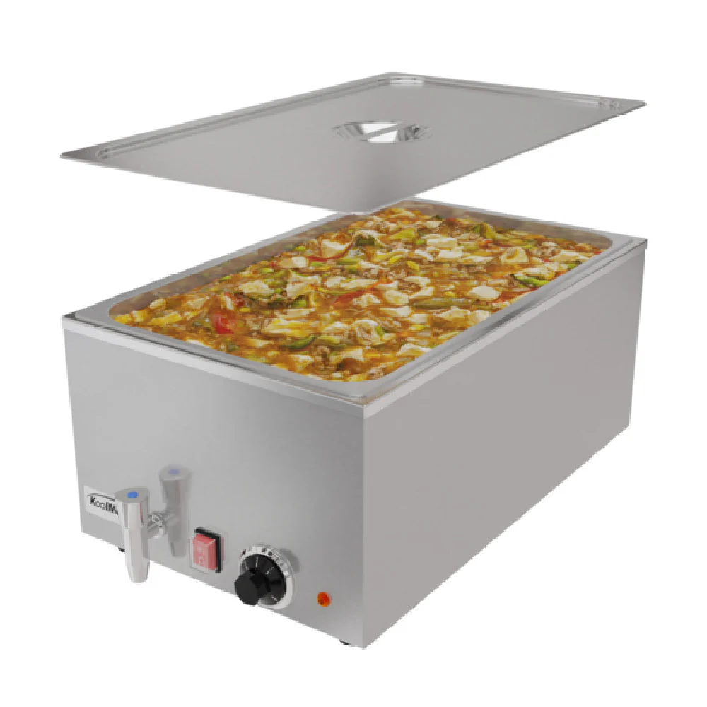 Koolmore CFW-1T 24 Quart Electric Countertop Food Warmer with Faucet Stainless Steel Koolmore CFW-1T 24 Quart Electric Countertop Food Warmer with Faucet Stainless Steel