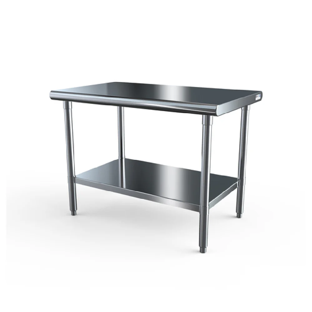 NBR Equipment TS6-3630 36 Inch Stainless Steel Work Table with Adjustable Undershelf NBR Equipment TS6-3630 36 Inch Stainless Steel Work Table with Adjustable Undershelf