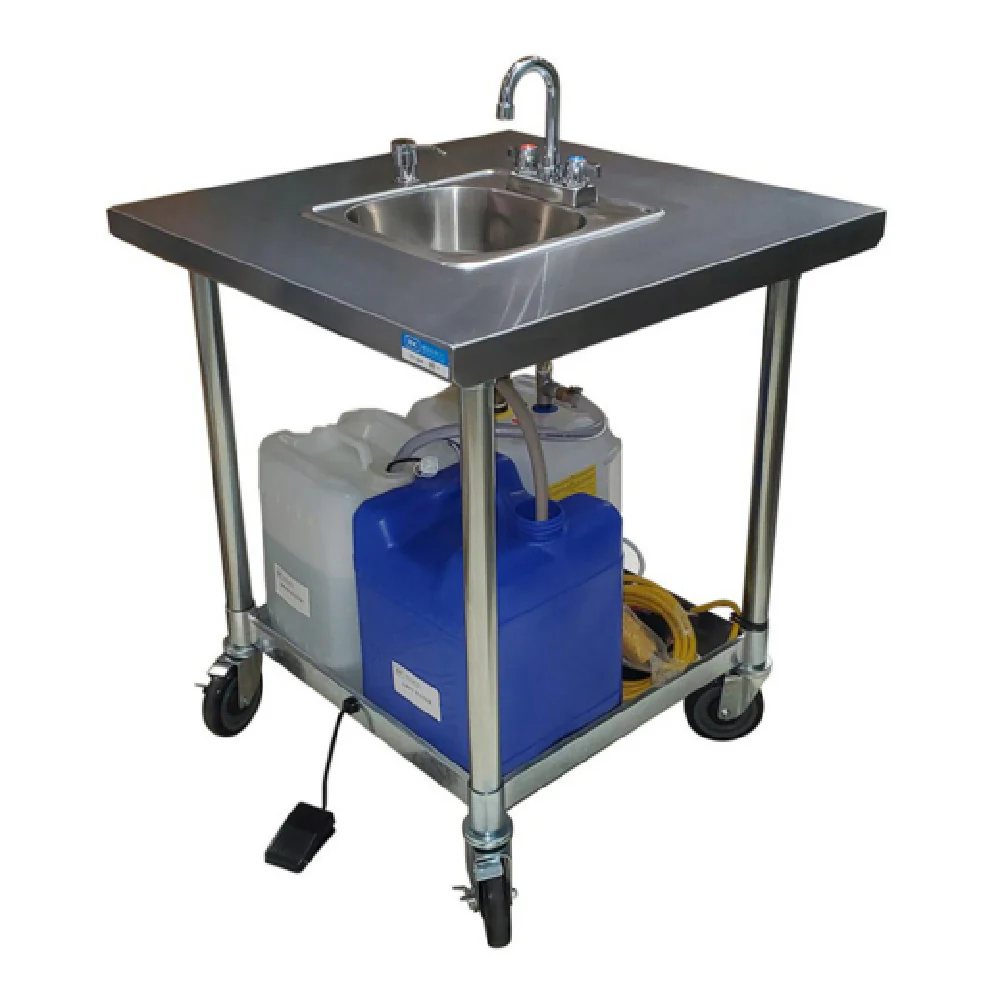 BK Resources MHS-V3030-C-BKD 30 Inch Mobile Handwash Sink Cold Water Stainless Steel BK Resources MHS-V3030-C-BKD 30 Inch Mobile Handwash Sink Cold Water Stainless Steel