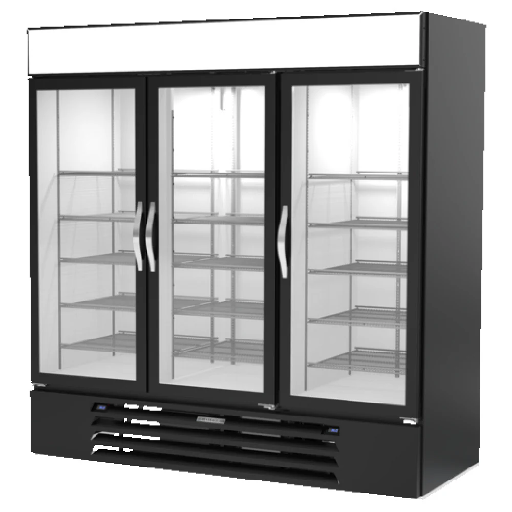 Beverage Air MMRR72HC-1-C-BW-WINE 75 Inch MarketMax DUAL TEMP Wine Merchandiser 65.47 cu ft
