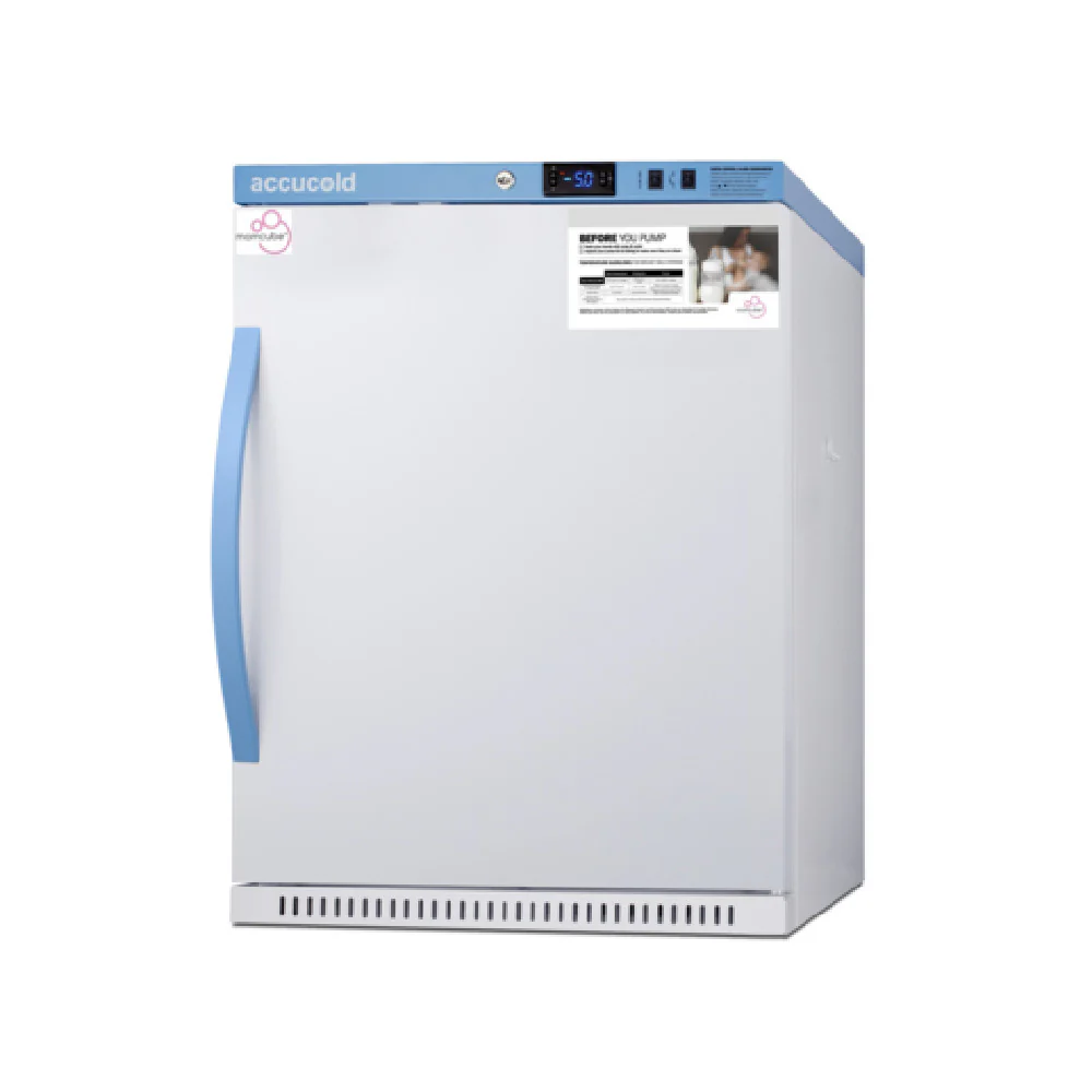 Summit AFZ5PVBIADAMC 23 Inch Breast Milk Freezer 3.88 cu.ft White Powder Coated Summit AFZ5PVBIADAMC 23 Inch Breast Milk Freezer 3.88 cu.ft White Powder Coated