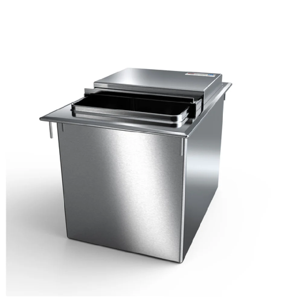 NBR Equipment DIB-3418 34 Inch Ice Bin Drop-in Stainless Steel with Sliding Cover NBR Equipment DIB-3418 34 Inch Ice Bin Drop-in Stainless Steel with Sliding Cover