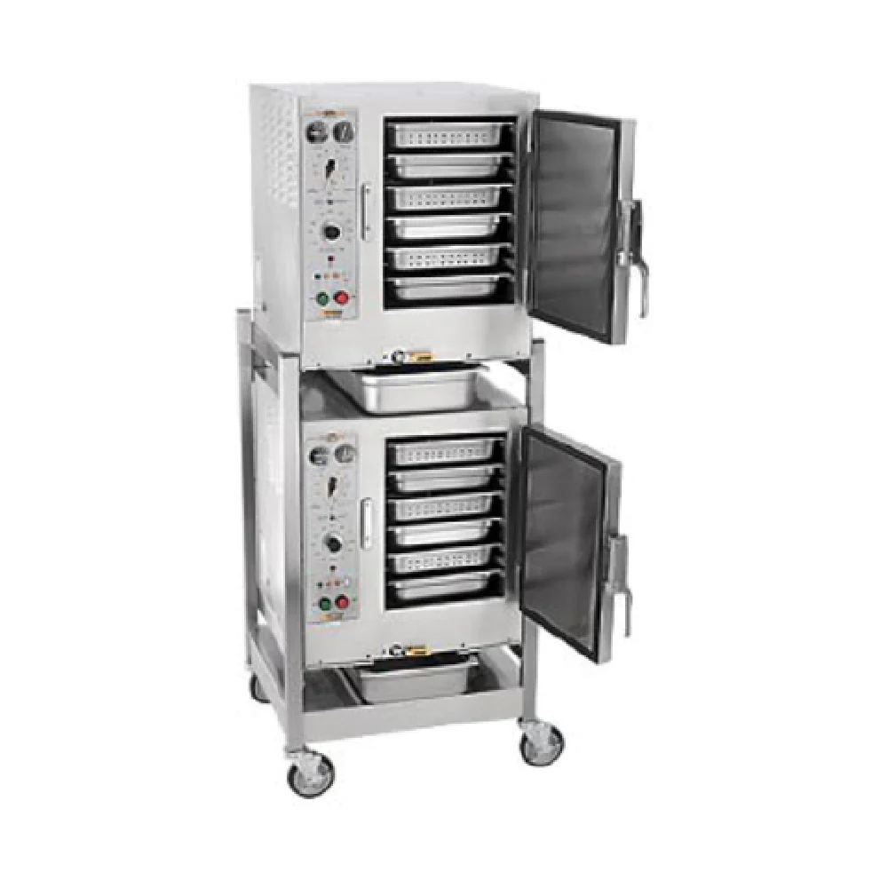 AccuTemp S62083D150 DBL 27 Inch Electric Convection Steamer with Stand and Casters AccuTemp S62083D150 DBL 27 Inch Electric Convection Steamer with Stand and Casters