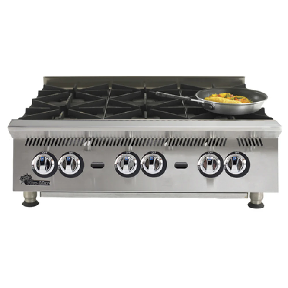 Star 806HA 36 Inch Gas Hotplate Countertop with 6 Burners 180000 BTU Star 806HA 36 Inch Gas Hotplate Countertop with 6 Burners 180000 BTU
