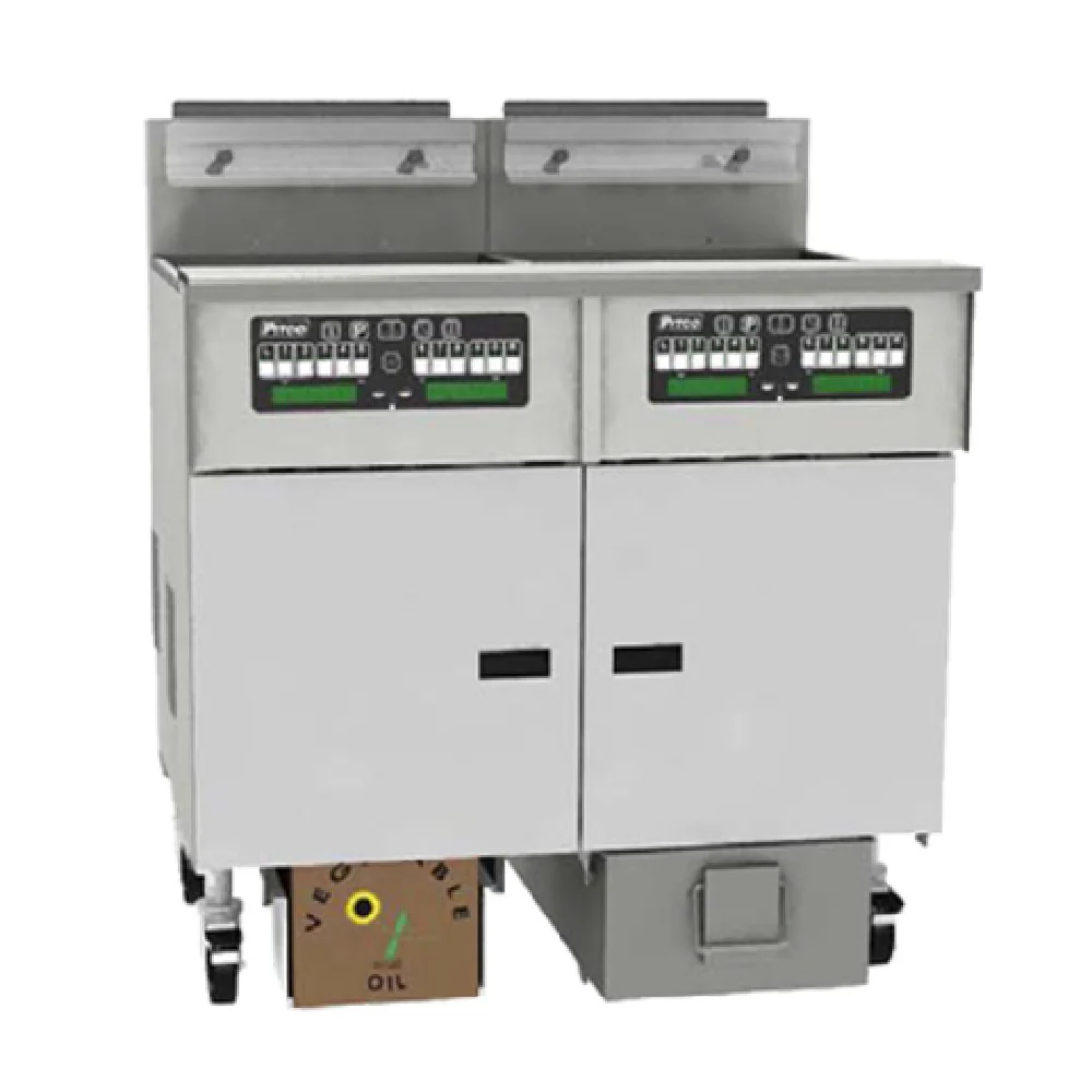 Pitco SSHLV184R-C/FD_NAT 19 Inch Gas Deep Fryer with Built-in Filter 100000 BTU
