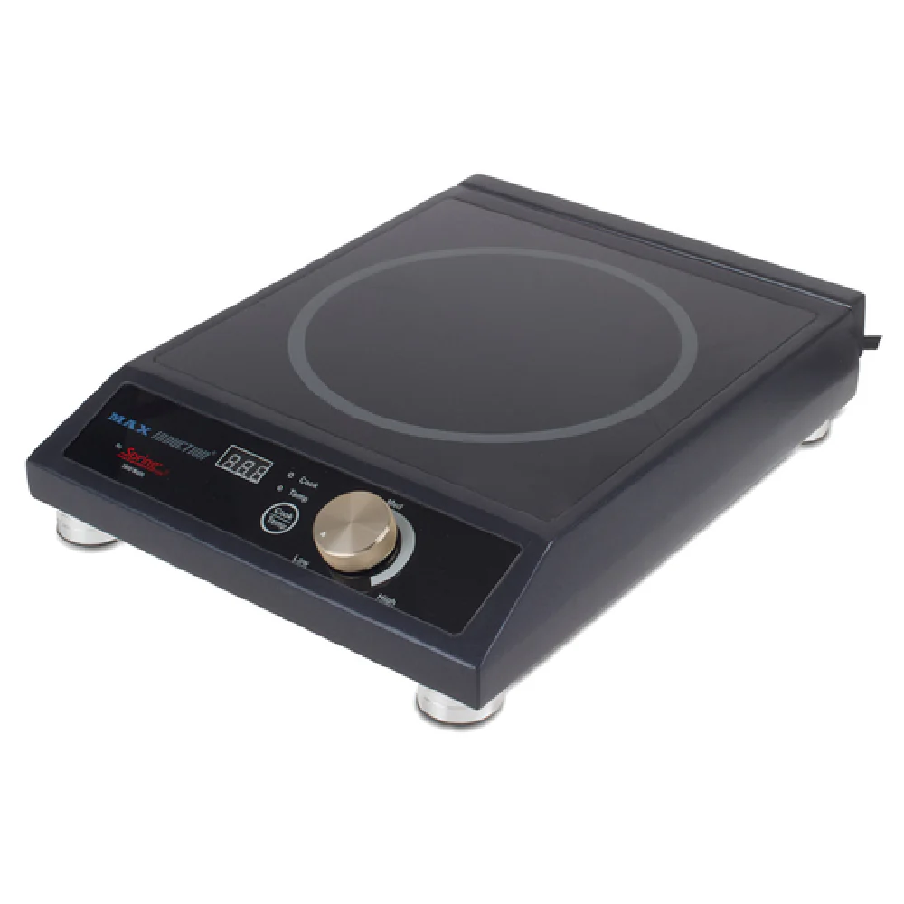 JB Prince S177 12-1/2 Inch Countertop Induction Range Stainless Steel Black 1 Burner 1800 Watts
