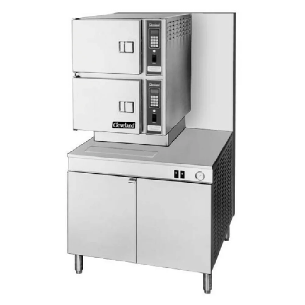 Cleveland 36CGM300_LP 36 Inch Pressureless Convection Steamer Gas 300000 BTU - Floor Model