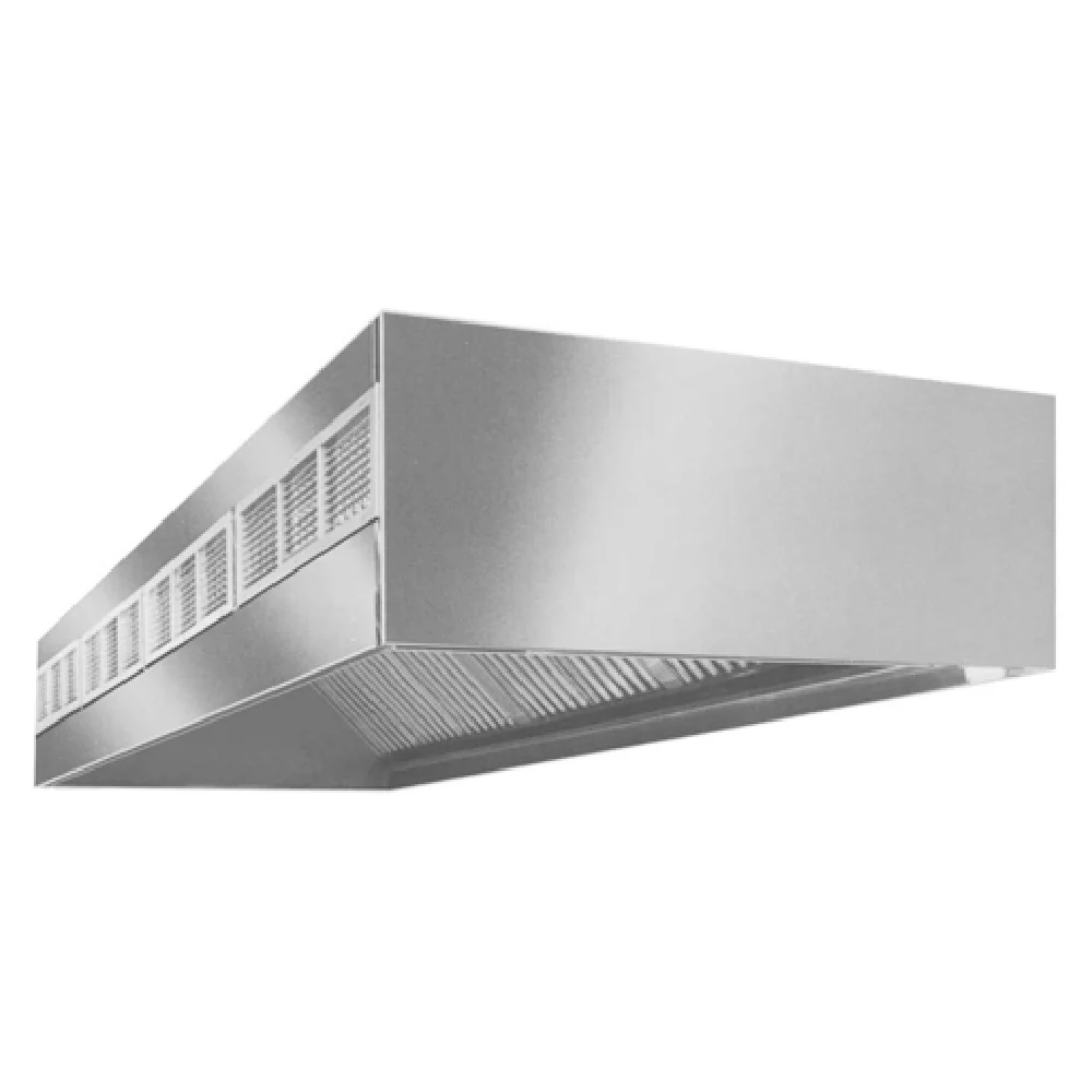 Eagle HEF96-114 114 Inch Wall Type Exhaust Hood Stainless Steel with Make-Up Air