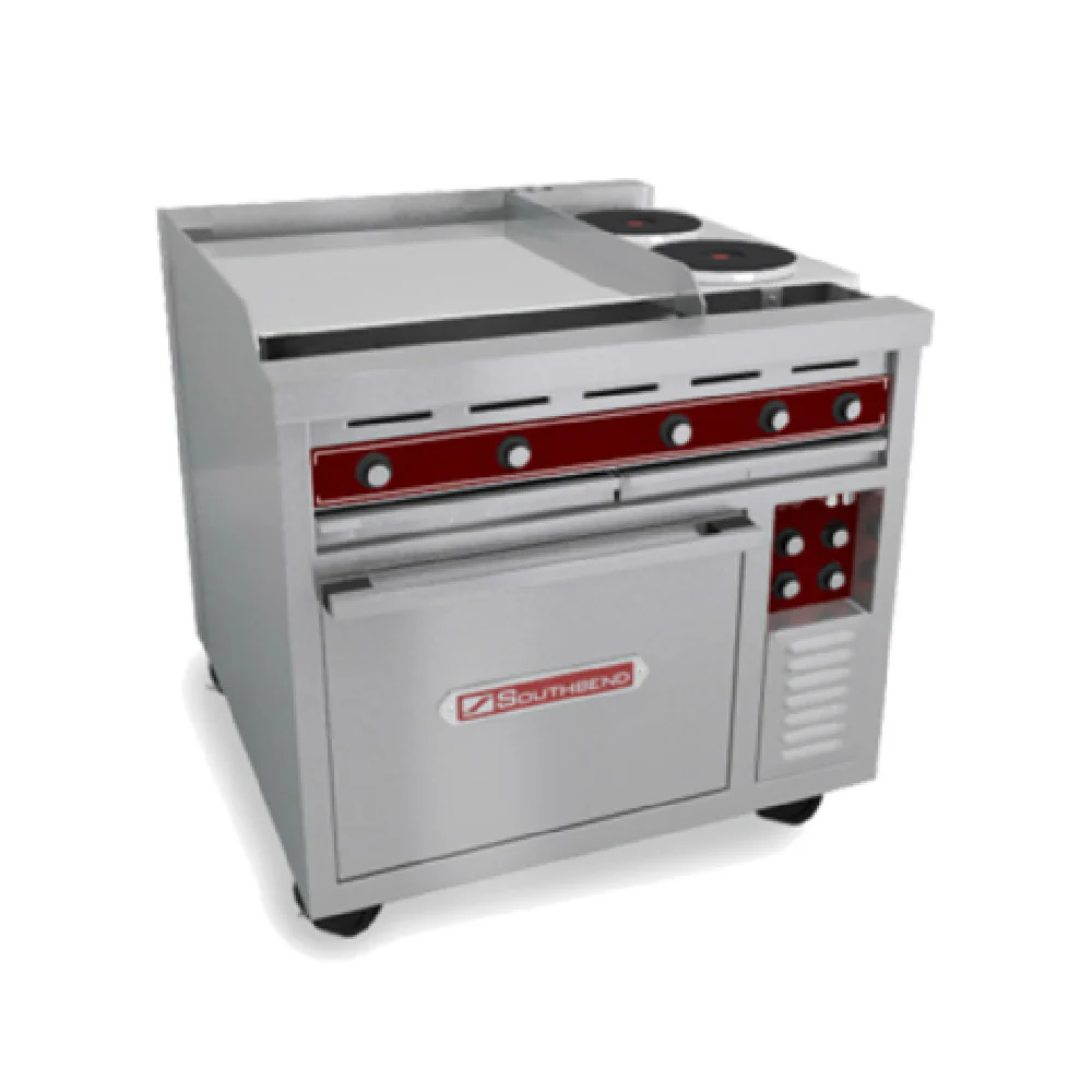 Southbend SE36D-BBB_208/60/3 36 Inch Heavy Duty Electric Range with 6 Hotplates