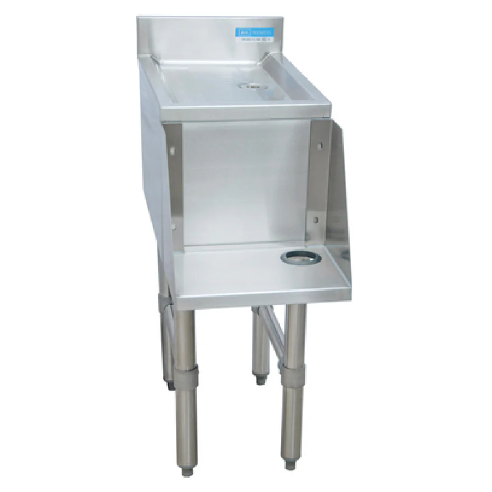 BK Resources UB4-18-BDMX18 18 Inch Mixing Station with Drainboard and Blender Shelf