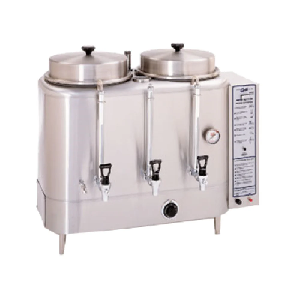Curtis URN-600-20 38 Inch Electric Coffee Urn Brewer Twin Station with 6 Gallon Capacity Curtis URN-600-20 38 Inch Electric Coffee Urn Brewer Twin Station with 6 Gallon Capacity