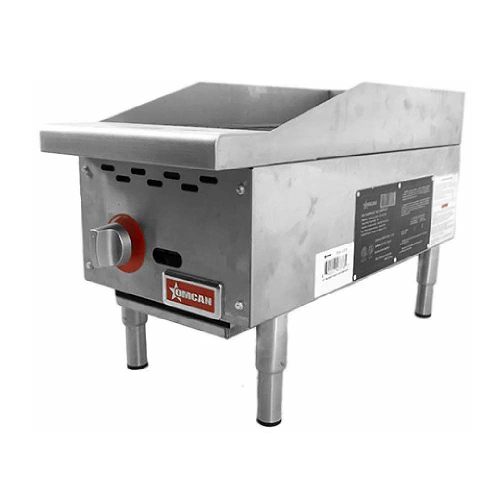 Omcan 47376 12 Inch Cast Iron Grill Charbroiler Gas Stainless Steel 35,000 BTU Omcan 47376 12 Inch Cast Iron Grill Charbroiler Gas Stainless Steel 35,000 BTU