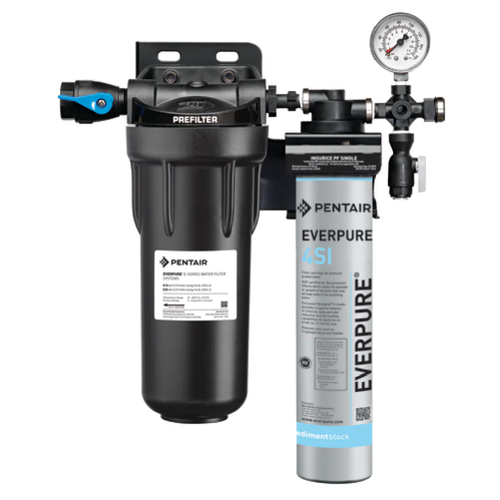 Everpure EV932461 14 Inch Water Filtration System with Pressure Gauge Everpure EV932461 14 Inch Water Filtration System with Pressure Gauge