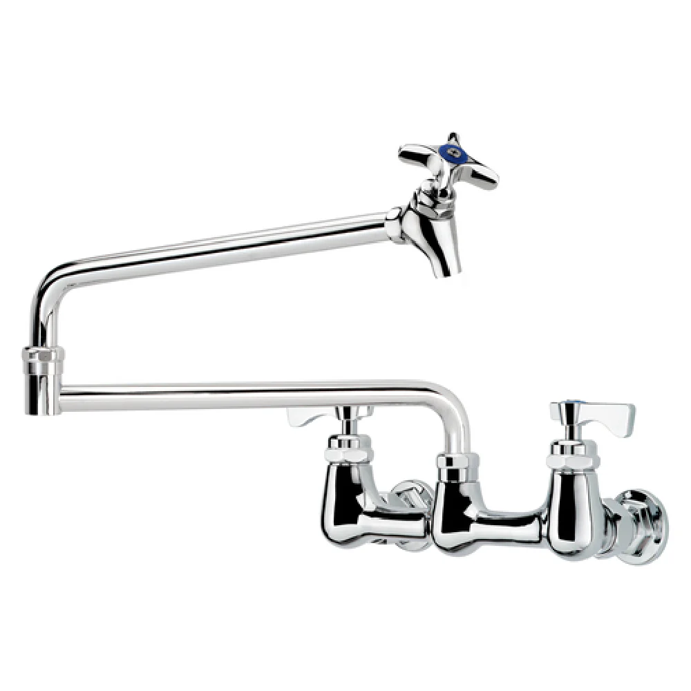 Krowne 16-253L Wall Mount 24 Inch Pot Filler Faucet with Shut-Off Valve