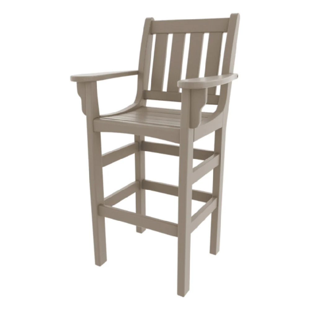 Plantation Prestige Commercial Furniture 3240320-01 STD Corolla Barstool With Arms Standard Finish