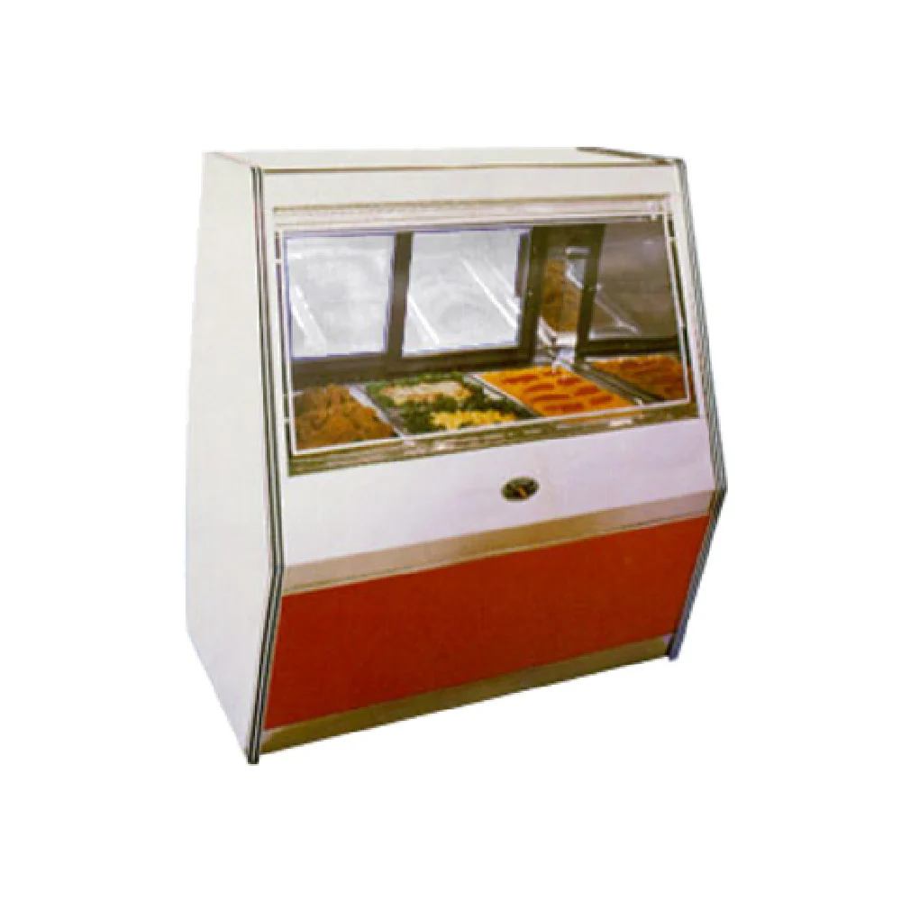 Marc Refrigeration MCH-6 70 Inch Heated Deli Display Case Floor Model Mirror Finish Stainless Steel with Full Service