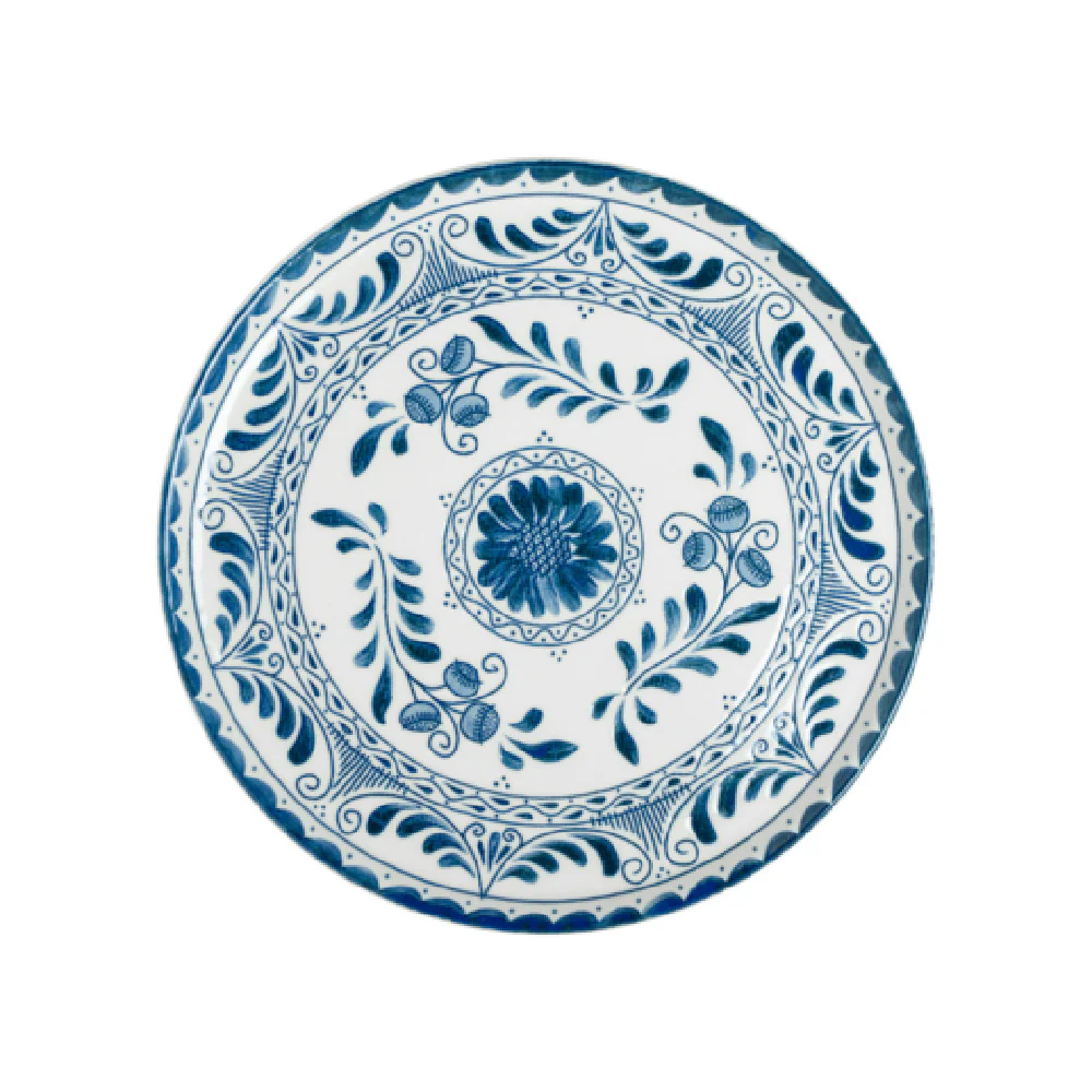 Steelite A102P801 10.75 Inch Round Plate Talavera Motiva Blue China Steelite A102P801 10.75 Inch Round Plate Talavera Motiva Blue China