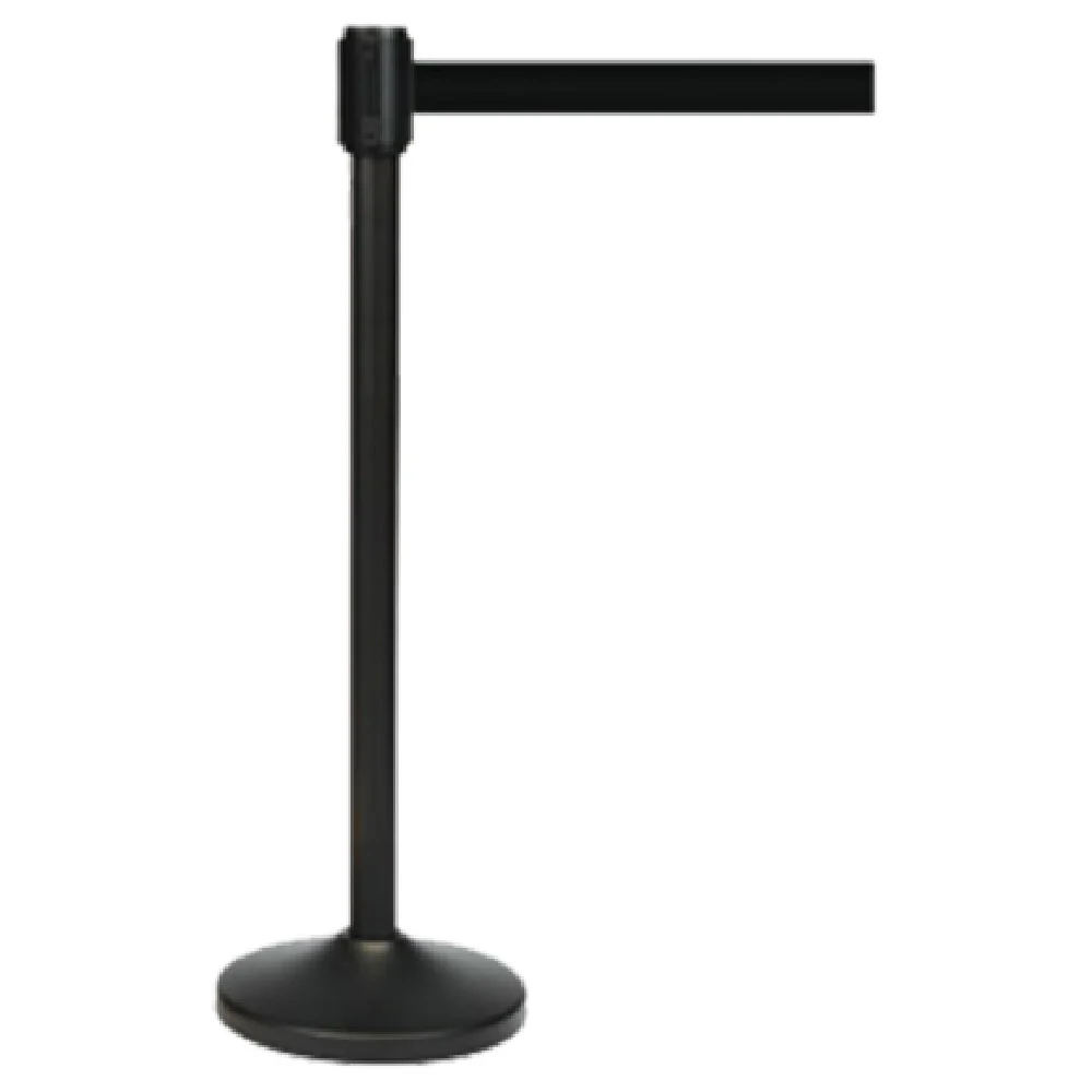 Central Specialties 5500BK-BLK 12-1/2 Inch Diameter Crowd Control Stanchion Portable Central Specialties 5500BK-BLK 12-1/2 Inch Diameter Crowd Control Stanchion Portable