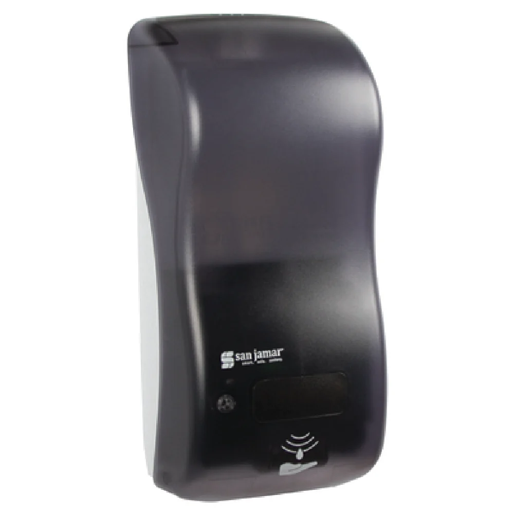 San Jamar SH900TBK 5-1/2 Inch Touch-free Hybrid Soap Dispenser Black Pearl Plastic San Jamar SH900TBK 5-1/2 Inch Touch-free Hybrid Soap Dispenser Black Pearl Plastic