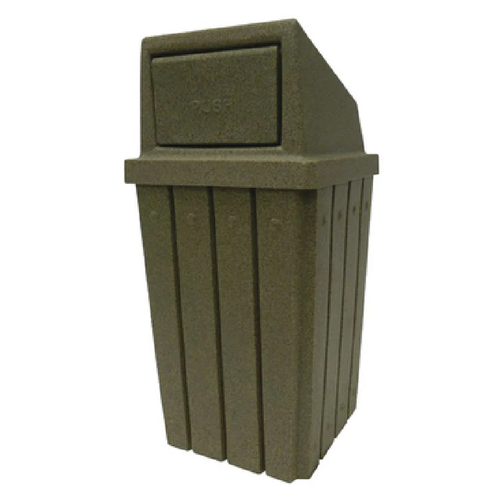 Hubert 14406 Trash Receptacle 32 Gallon 18-1/4