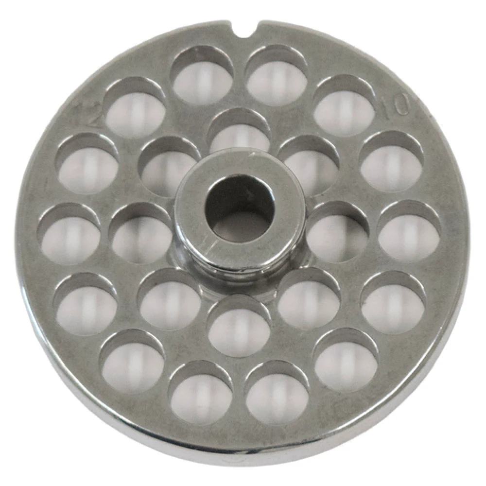 American Eagle Food Machinery AE-G12N/08-10 Grinder Plate #12 Head 3/8” (10mm) For AE-G12N/G12NH American Eagle Food Machinery AE-G12N/08-10 Grinder Plate #12 Head 3/8” (10mm) For AE-G12N/G12NH
