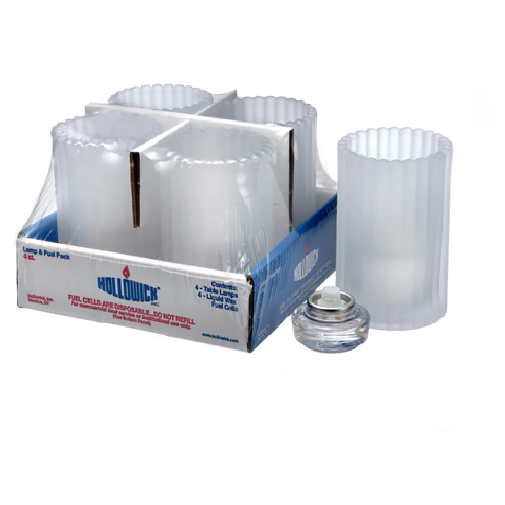 Hollowick 1502SC-4 2-7/8 Inch Candle Lamp Glass Vertical with HD12 Fuel Cell
