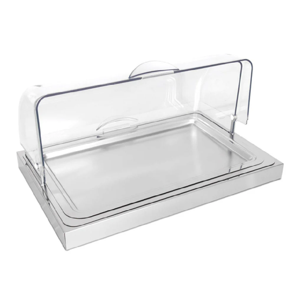 Service Ideas 17003663 14 Inch Buffet Roll Top Cloche with Polished Finish Stainless Steel Service Ideas 17003663 14 Inch Buffet Roll Top Cloche with Polished Finish Stainless Steel