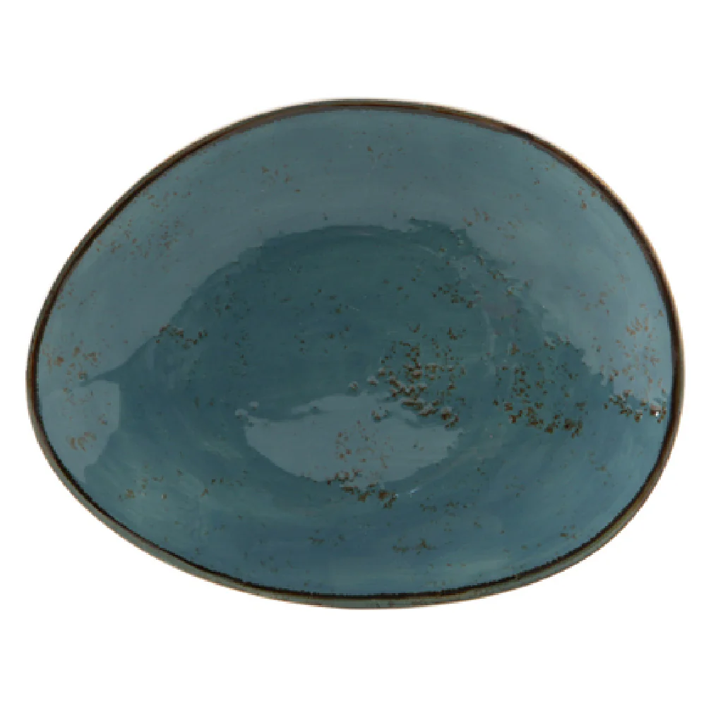 Tuxton GGE-650 8-3/8 Inch Dishwasher Safe Lead-Free Porcelain Plate Azure