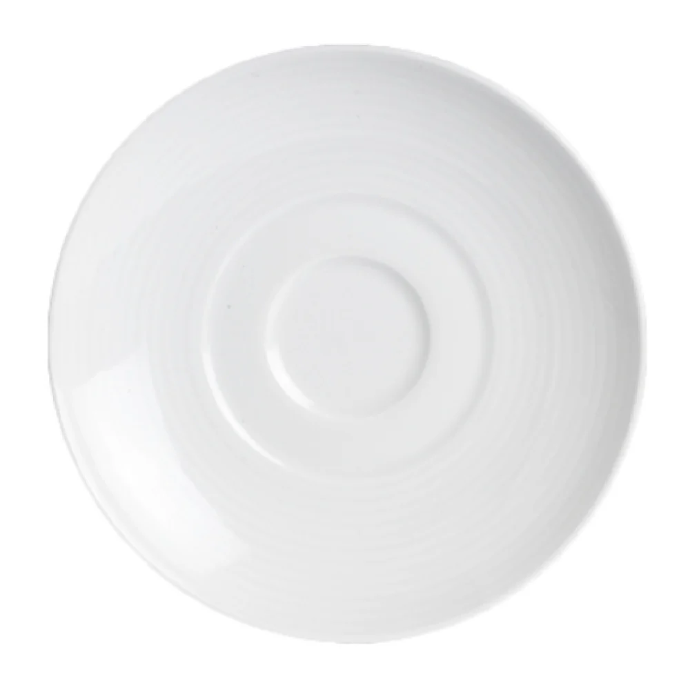 Steelite 6300P177 5 Inch Porcelain Saucer Round Cool Blue White