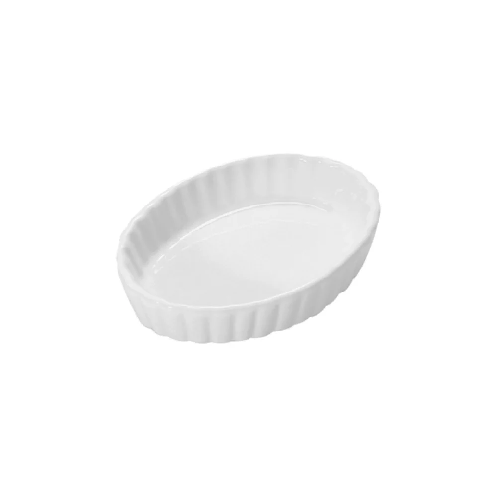 Steelite DCI825UW 5 Oz Creme Brulee Dish Oval Ceramic with Food Safe Lead Free