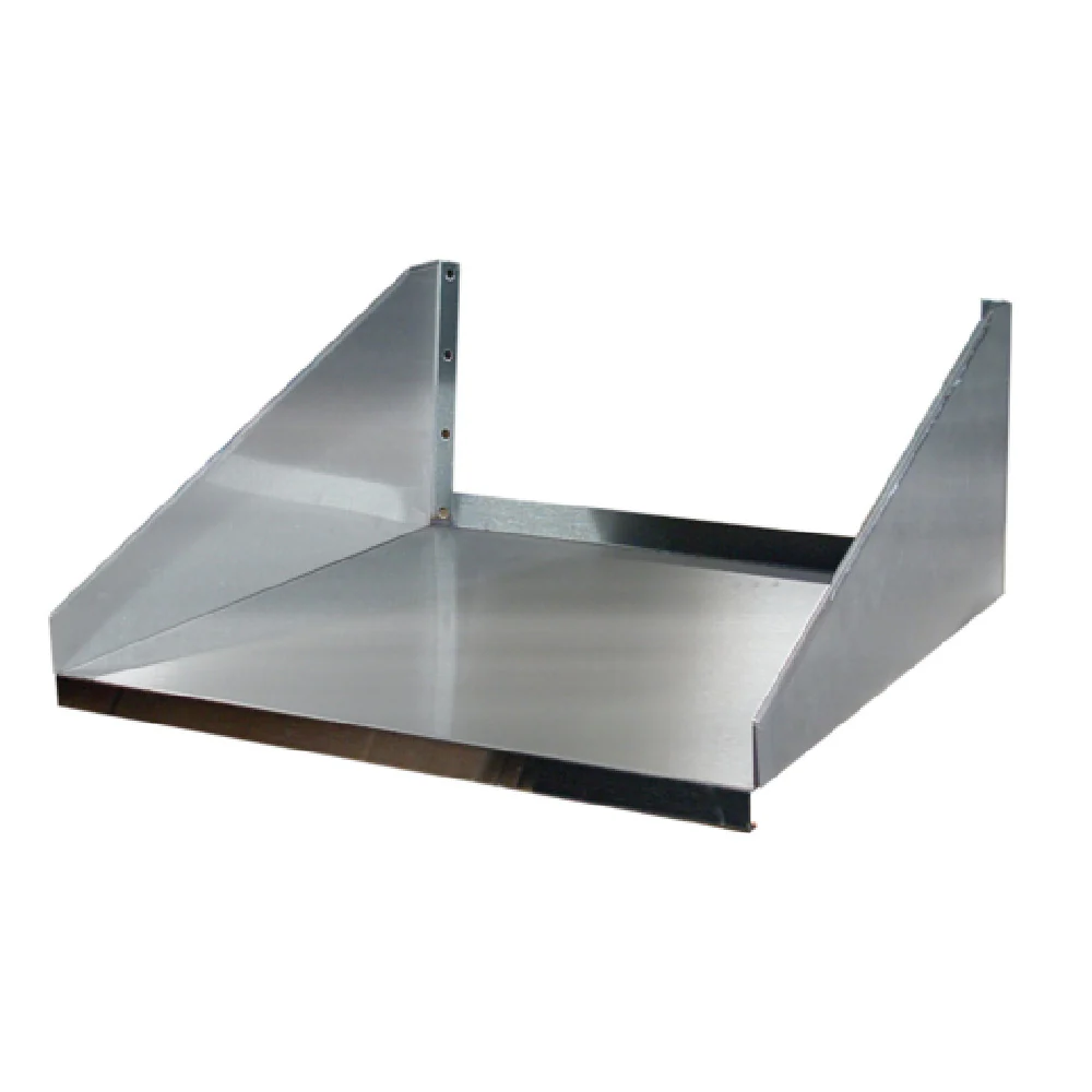 Winholt SSMS-1824 24 Inch Wall Mounted Microwave Shelf Stainless Steel with Pre Drilled Holes