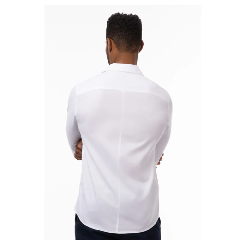 Chef Works SES01-WHT-XL 22 Inch Cook's Shirt with Contrast Stitching White Chef Works SES01-WHT-XL 22 Inch Cook's Shirt with Contrast Stitching White