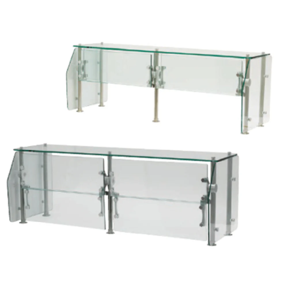 Advance Tabco DSG-15S-96 96 Inch Sneeze Guard Stainless Steel with Glass Panels Advance Tabco DSG-15S-96 96 Inch Sneeze Guard Stainless Steel with Glass Panels