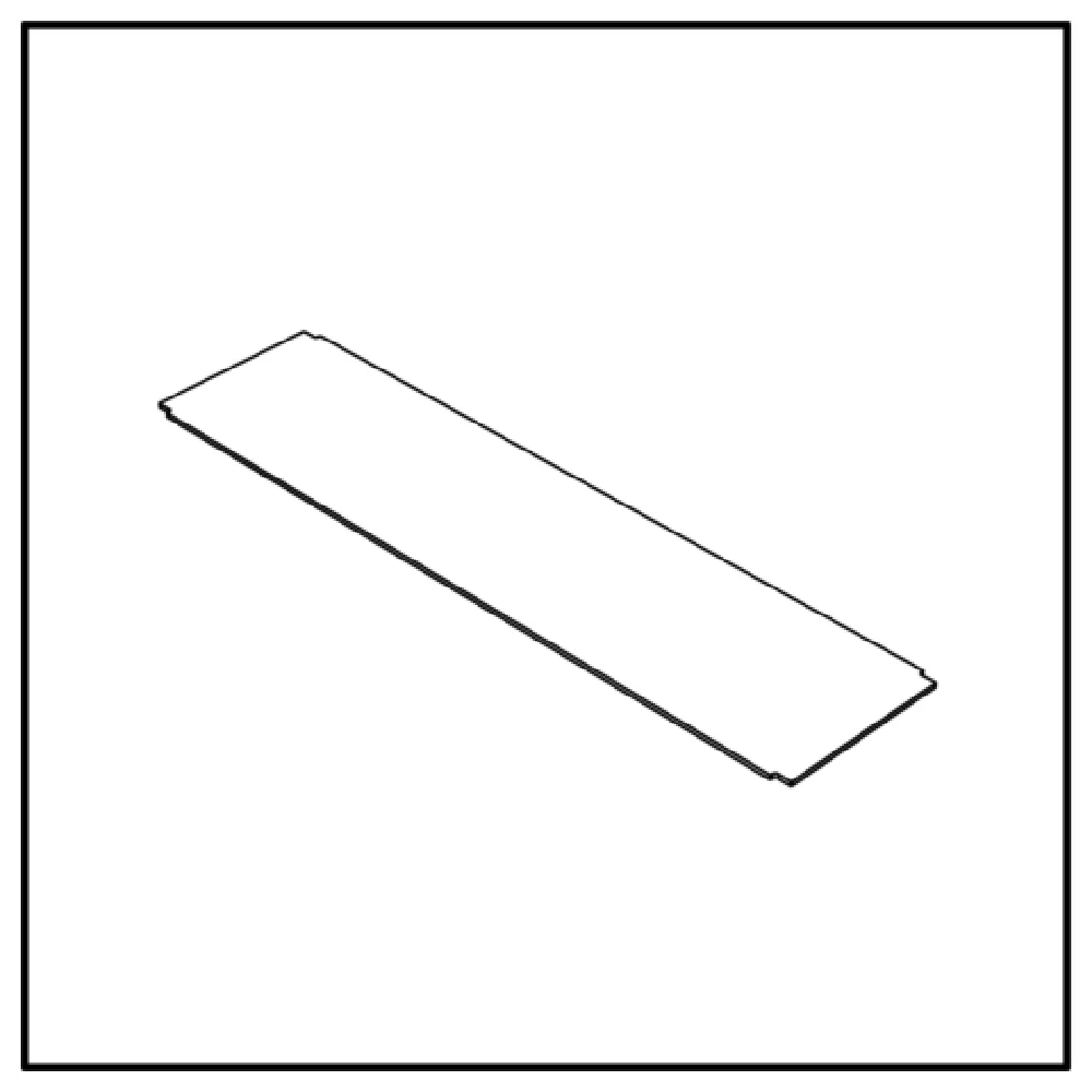 BauscherHepp VE-50033 70 Inch Shelf Compact Laminate - Buffet Tables Parts Accessories