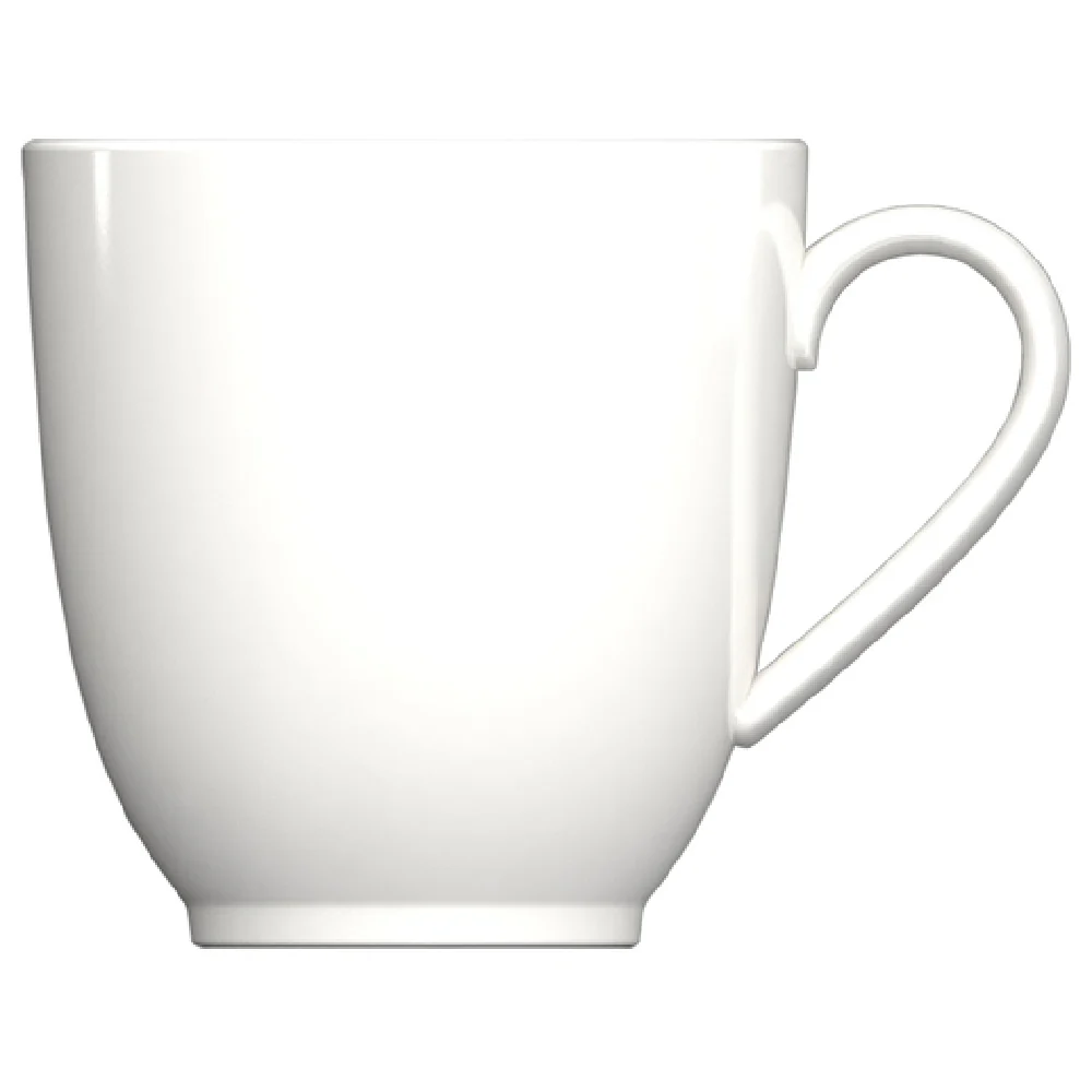 BauscherHepp 735532-A10000 10.8 Oz Cup Porcelain With Handle Glow Grey